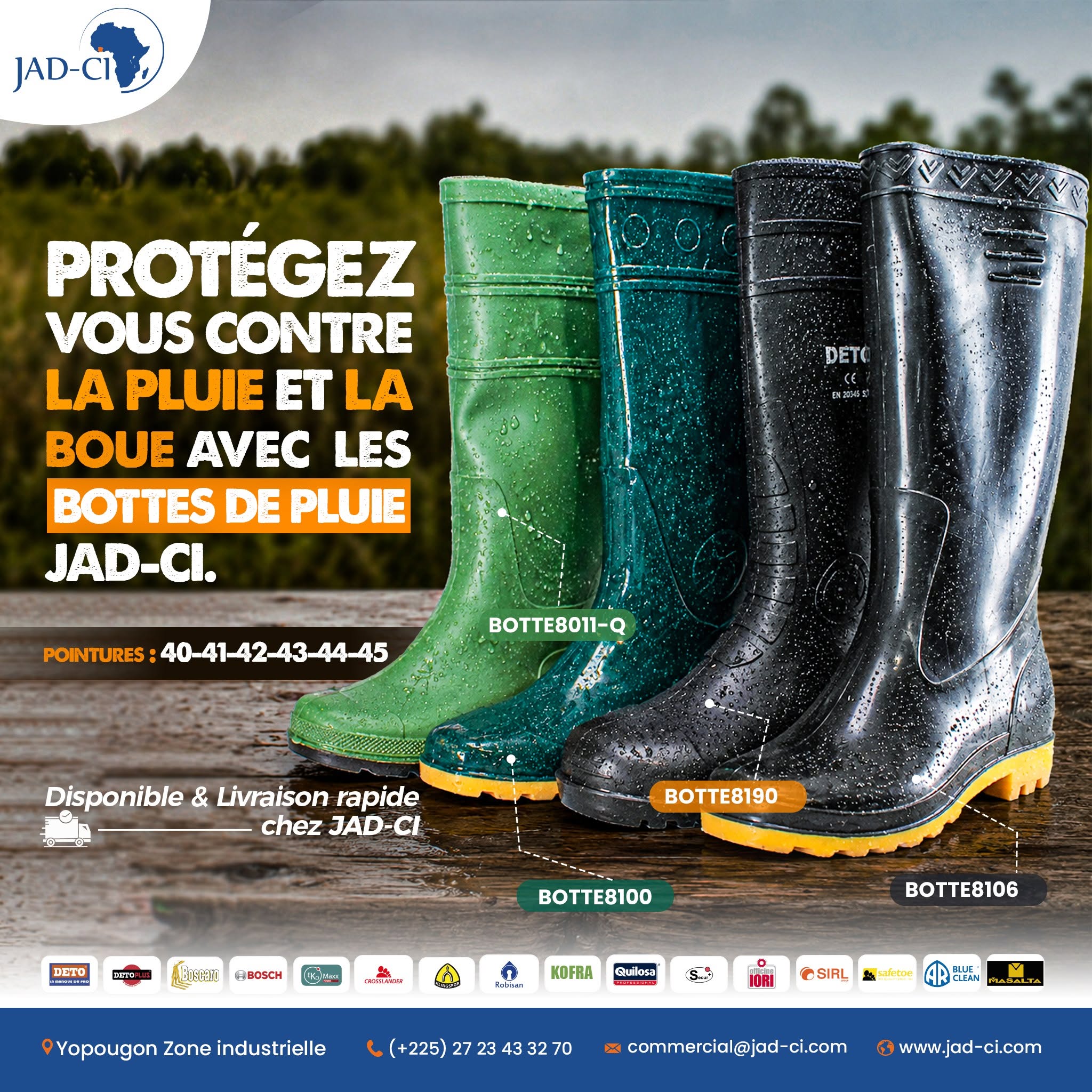 Bottes de pluie JAD-CI