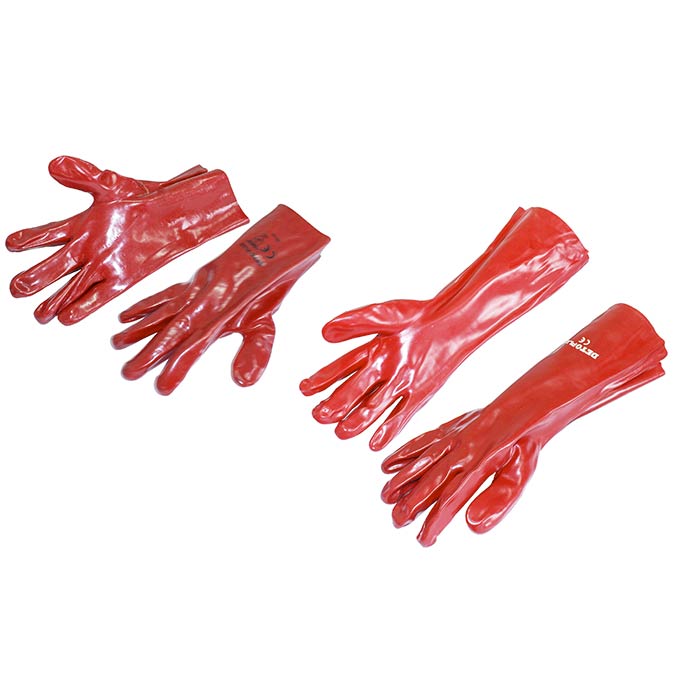 Gant PVC rouge